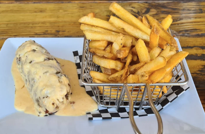 Puerto Nuevo Beach Seis 93 Wrap With Fries