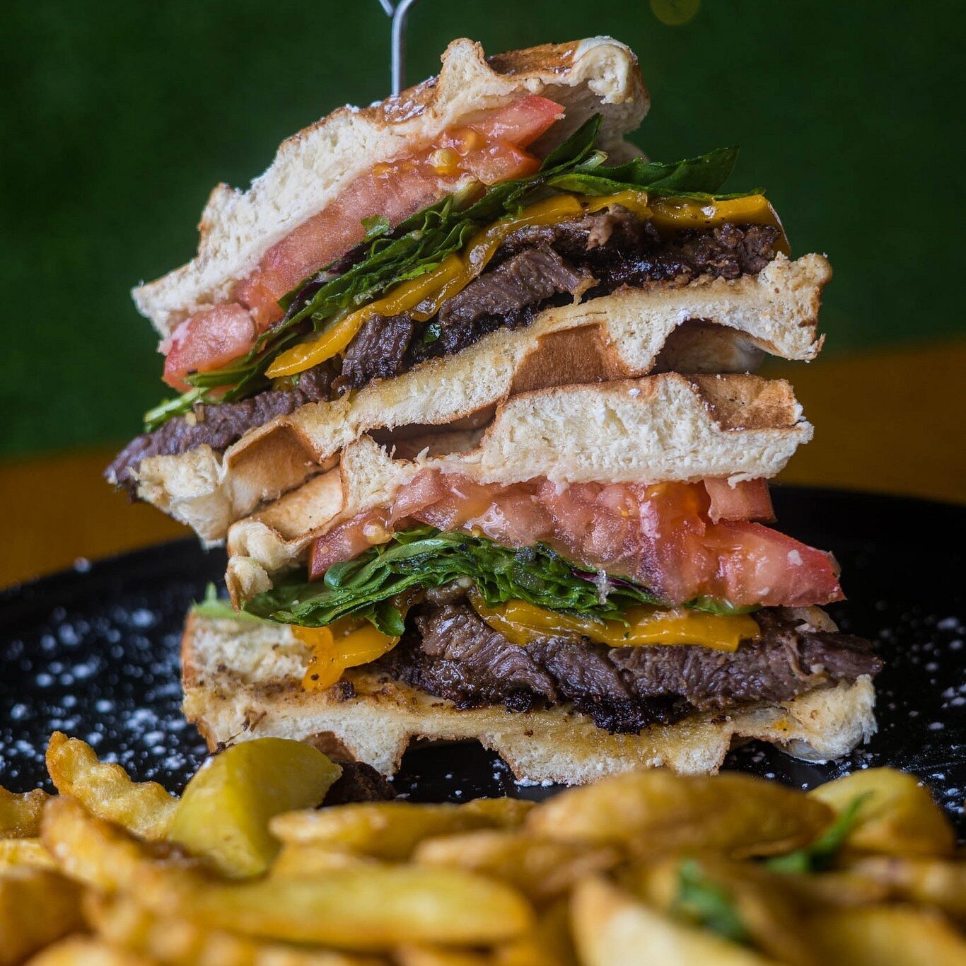 Puerto Nuevo Beach Wafol Cafe Layered Sandwich