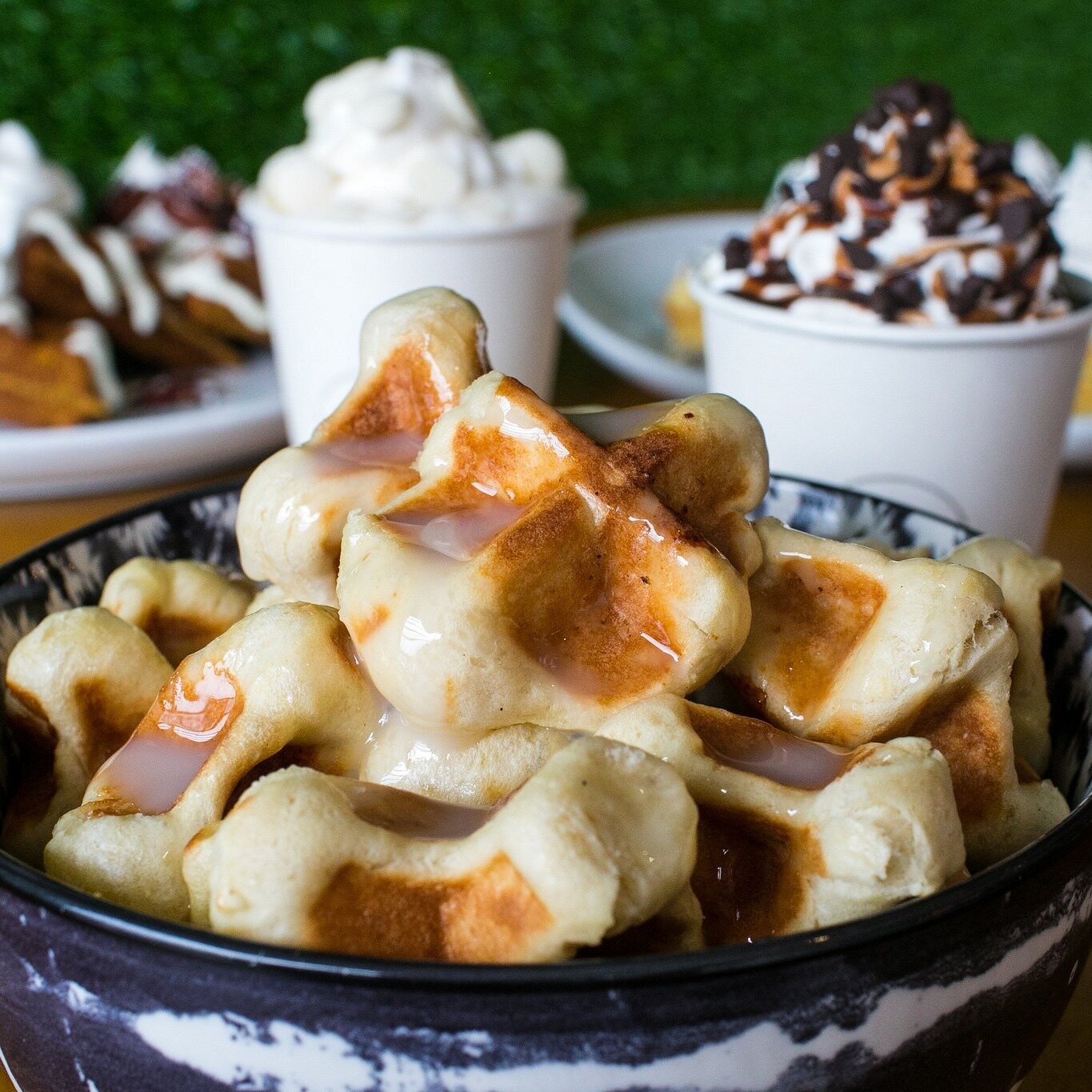 Puerto Nuevo Beach Wafol Cafe Waffles With Syrup